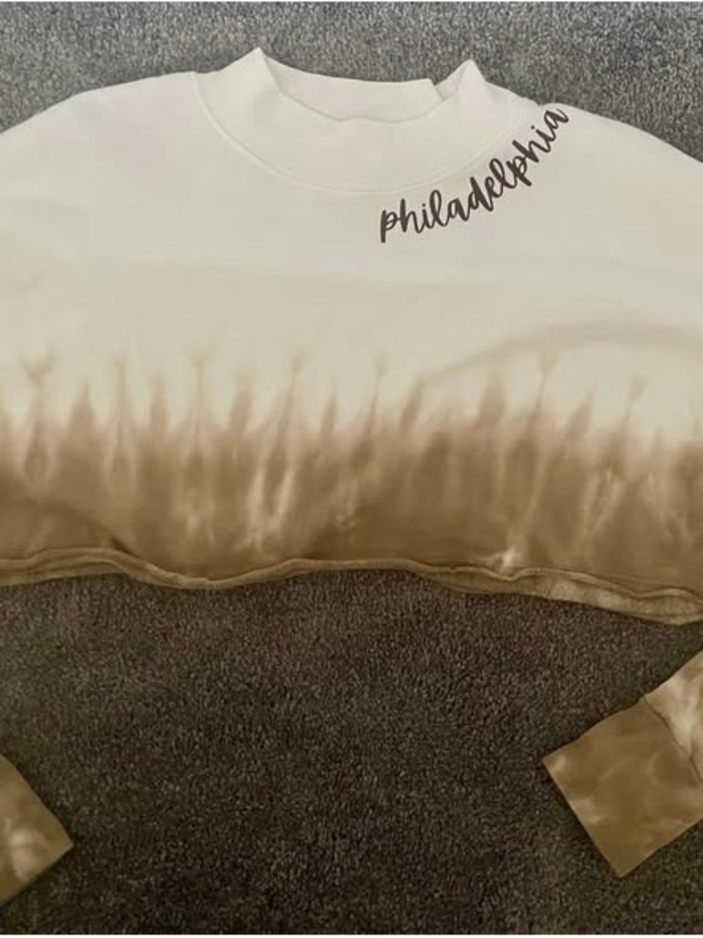 Women’s Philadelphia Tie-Dye Cropped Shirt